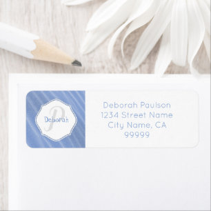Etiqueta de dirección personalizada Blue Sand Ripp