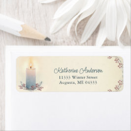 Etiqueta de dirección personalizada para Navidad c