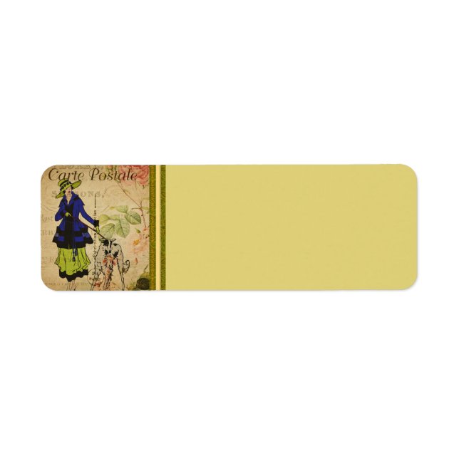 Etiqueta de dirección postal francesa (Frente)