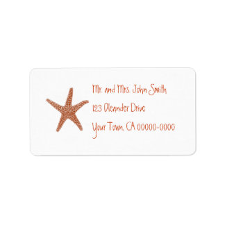 Etiqueta de dirección Starfish