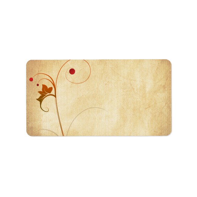 Etiqueta de dirección Vine & Berries Blank (Frente)