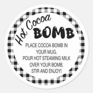 Etiqueta de direcciones de bombas de cacao, etique