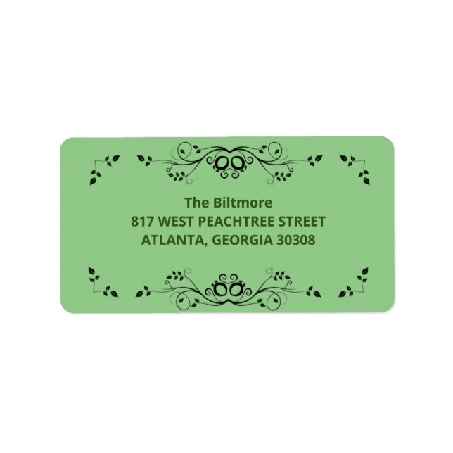 etiqueta de diseño (Frente)