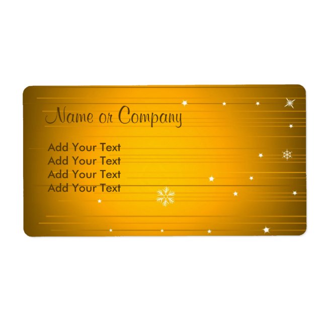 Etiqueta de diseño de navidades (Frente)