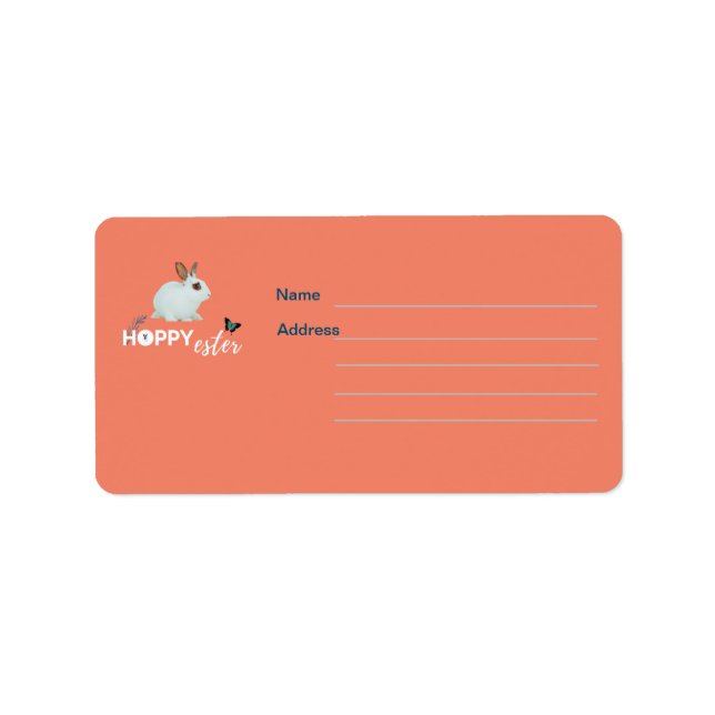 Etiqueta de diseño divertida de Hoppy Ester (Frente)