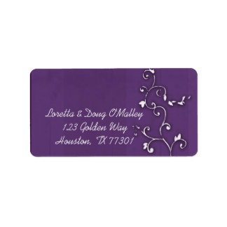 Etiqueta de diseño floral de fondo Lavendar