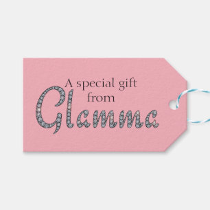 Etiqueta de diseño Glama bling
