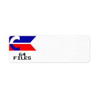 Etiqueta de disquete C64