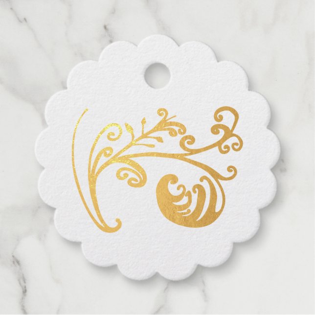 Etiqueta de Doodle de Foliage (Anverso)