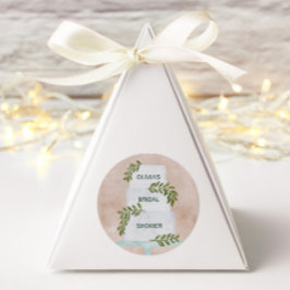 Etiqueta de ducha de novia, Sello para sobres de t