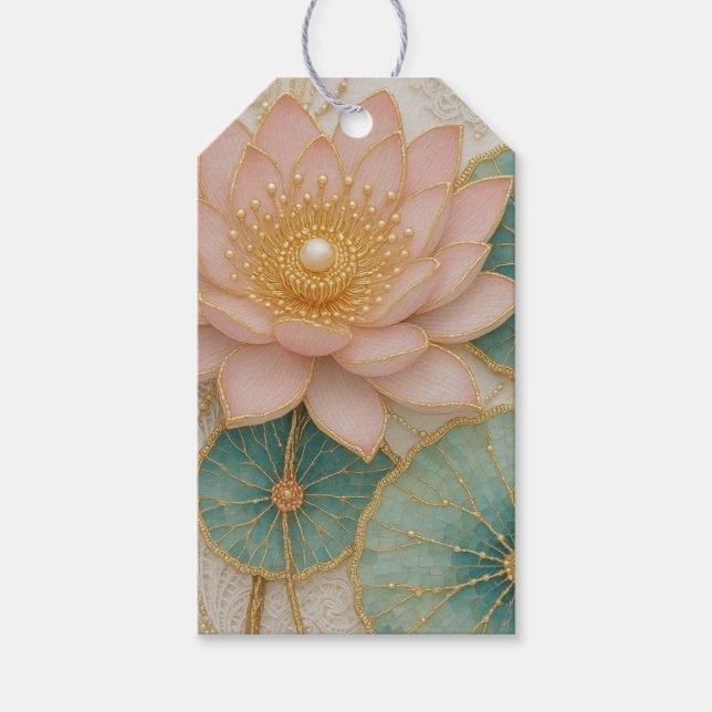 Etiqueta de Elegancia Floral (Anverso)