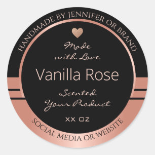 Etiqueta de embalaje de productos de lujo de color