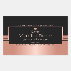 Etiqueta de embalaje de productos de lujo de color