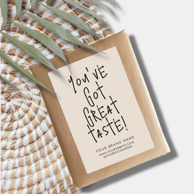 Etiqueta de embalaje de sello de caja de gran sabo (Subido por el creador)