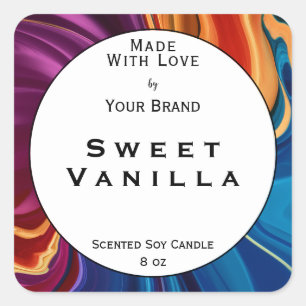 Etiqueta de Empaque de Producto Hecha con Amor Col