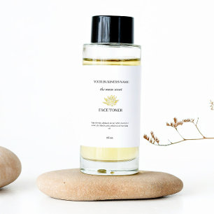 Etiqueta de empaquetado cosmético de toner facial 