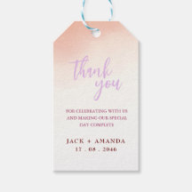 Etiqueta de empaquetado de decoración de boda impr