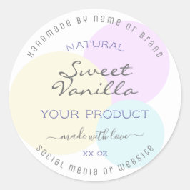 Etiqueta de empaquetado de productos de acuarela c