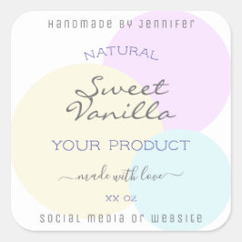 Etiqueta de empaquetado de productos de acuarela c