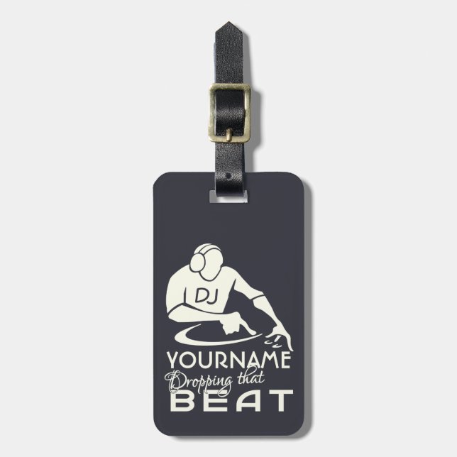 Etiqueta de encargo del equipaje de DJ (Frente Vertical)