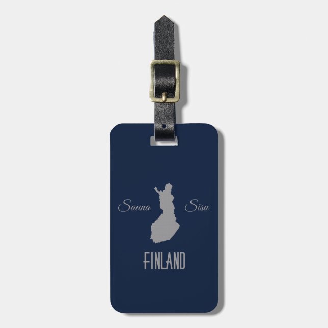 Etiqueta de encargo del equipaje de FINLANDIA (Frente Vertical)