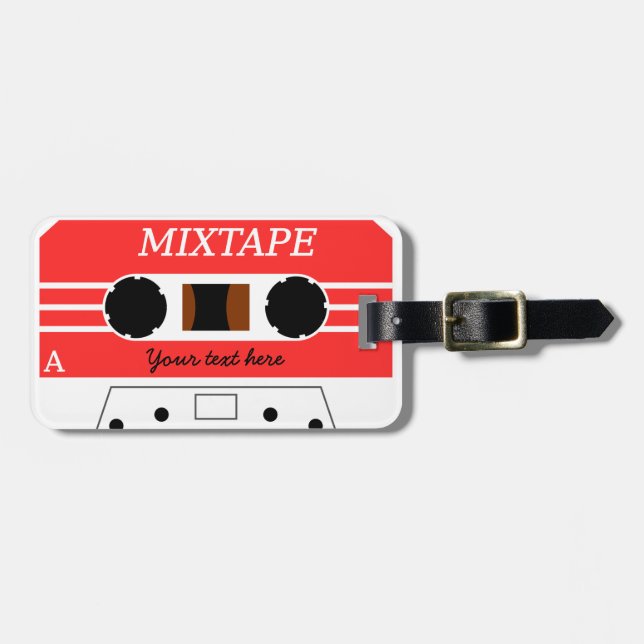 Etiqueta de encargo del equipaje de Mixtape (Frente Horizontal)