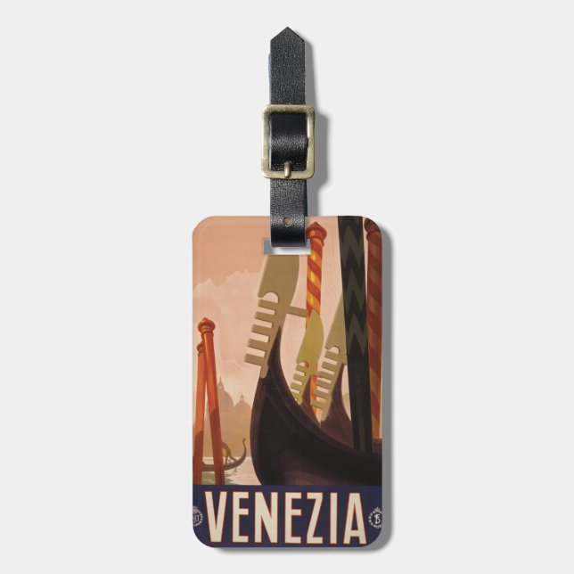 Etiqueta de encargo del equipaje de Venezia del (Frente Vertical)