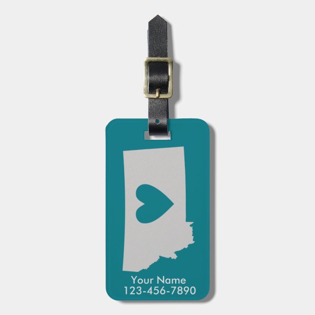 Etiqueta de encargo del equipaje del estado de (Frente Vertical)