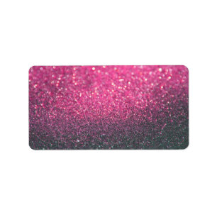 Etiqueta de encargo - Lit rosado Nite Glit