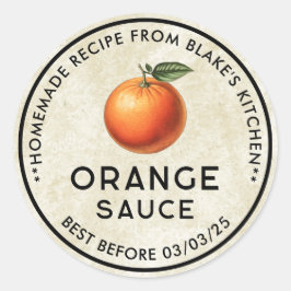 Etiqueta de enlatado de estilo vintage con salsa N