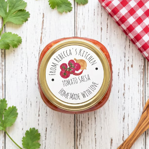 Etiqueta de enlatado de salsa casera personalizada