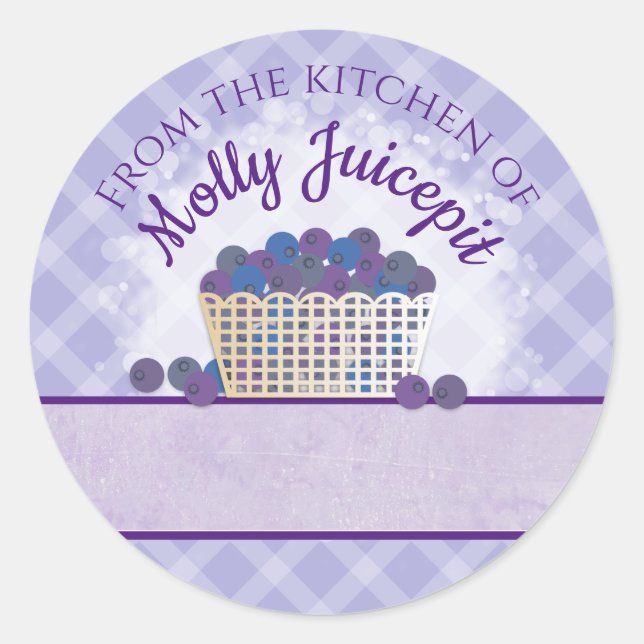 Etiqueta de enlatado de tarta de arándano de aránd (Anverso)