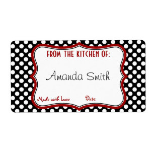 Etiqueta de enlatado del lunar retro