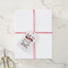 Etiqueta de entrega de vacaciones para el Polo Nor