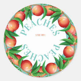 Etiqueta de envase de mermelada para tarta de frut