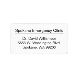 Etiqueta de envío comercial