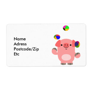 Etiqueta de envío de cerdo de Personalizado de mal