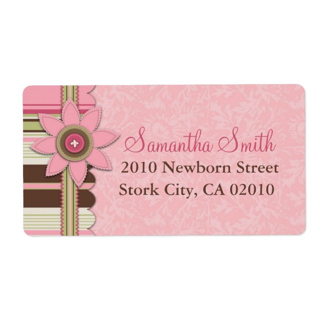 Etiqueta de envío de Chica G (Frente)