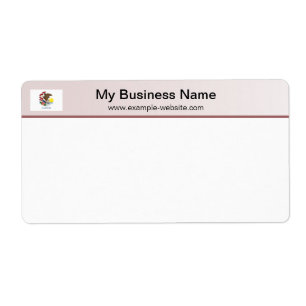 Etiqueta de envío de encabezado de marca de Illino