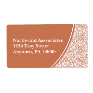 Etiqueta de envío de fragmentos abstractos