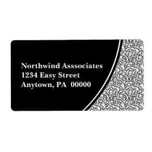 Etiqueta de envío de fragmentos abstractos