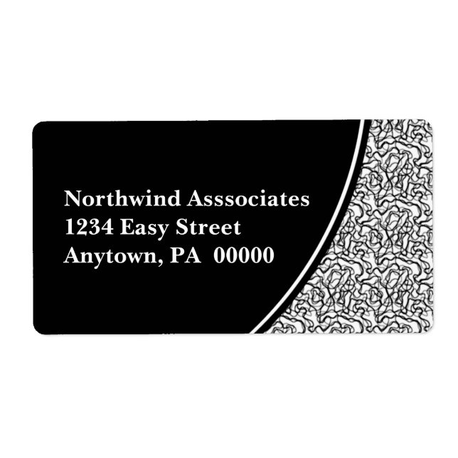 Etiqueta de envío de fragmentos abstractos (Frente)