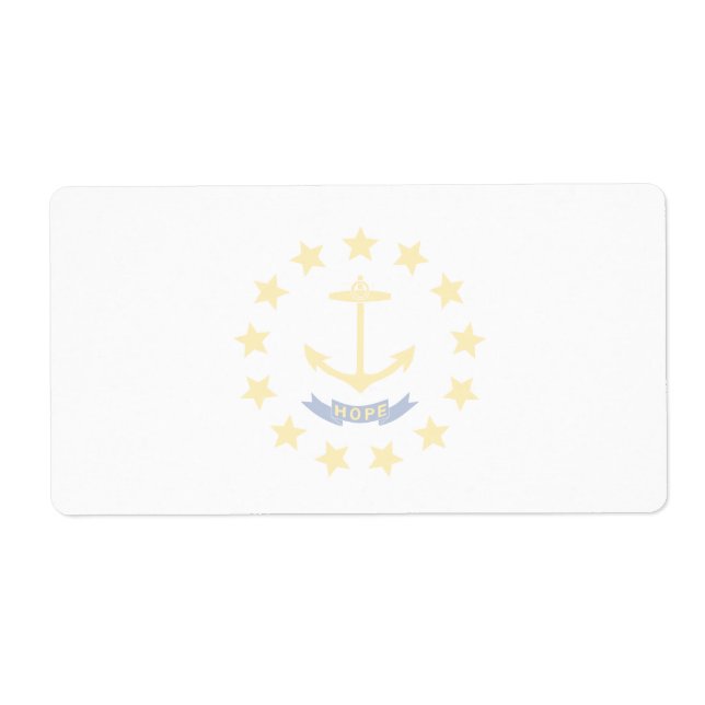 Etiqueta de envío de la bandera de desvanecimiento (Frente)