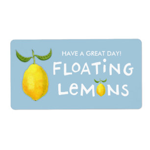 Etiqueta de envío de lemas flotantes