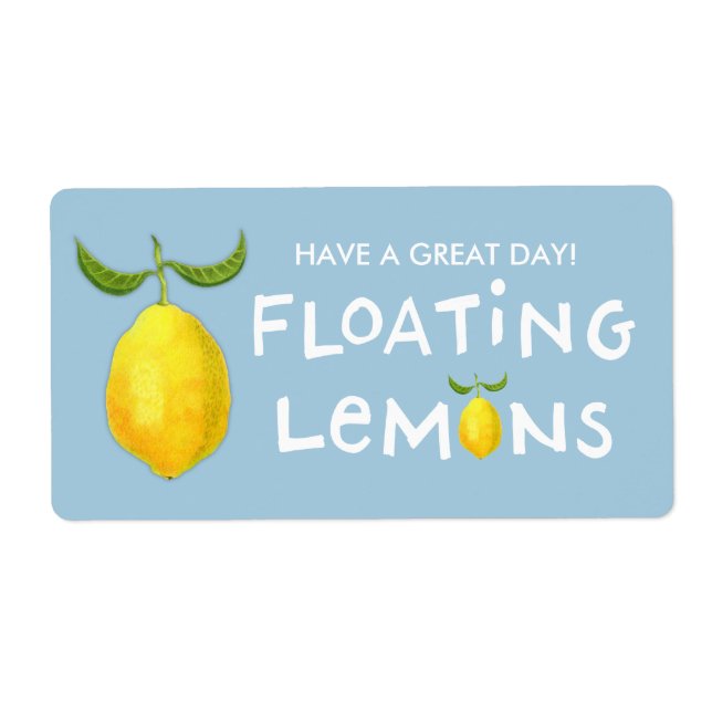 Etiqueta de envío de lemas flotantes (Frente)