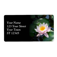 Etiqueta de envío de Lily de Agua