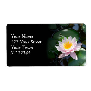 Etiqueta de envío de Lily de Agua