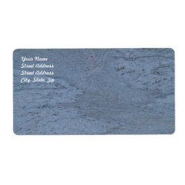 Etiqueta de envío de Marble Azul