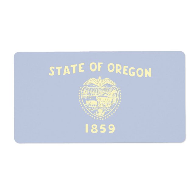 Etiqueta de envío de marca de desvanecimiento de O (Frente)