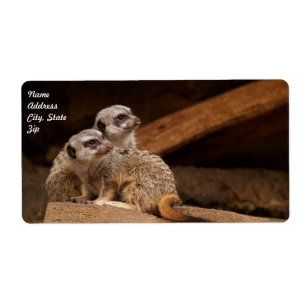 Etiqueta de envío de Meerkat